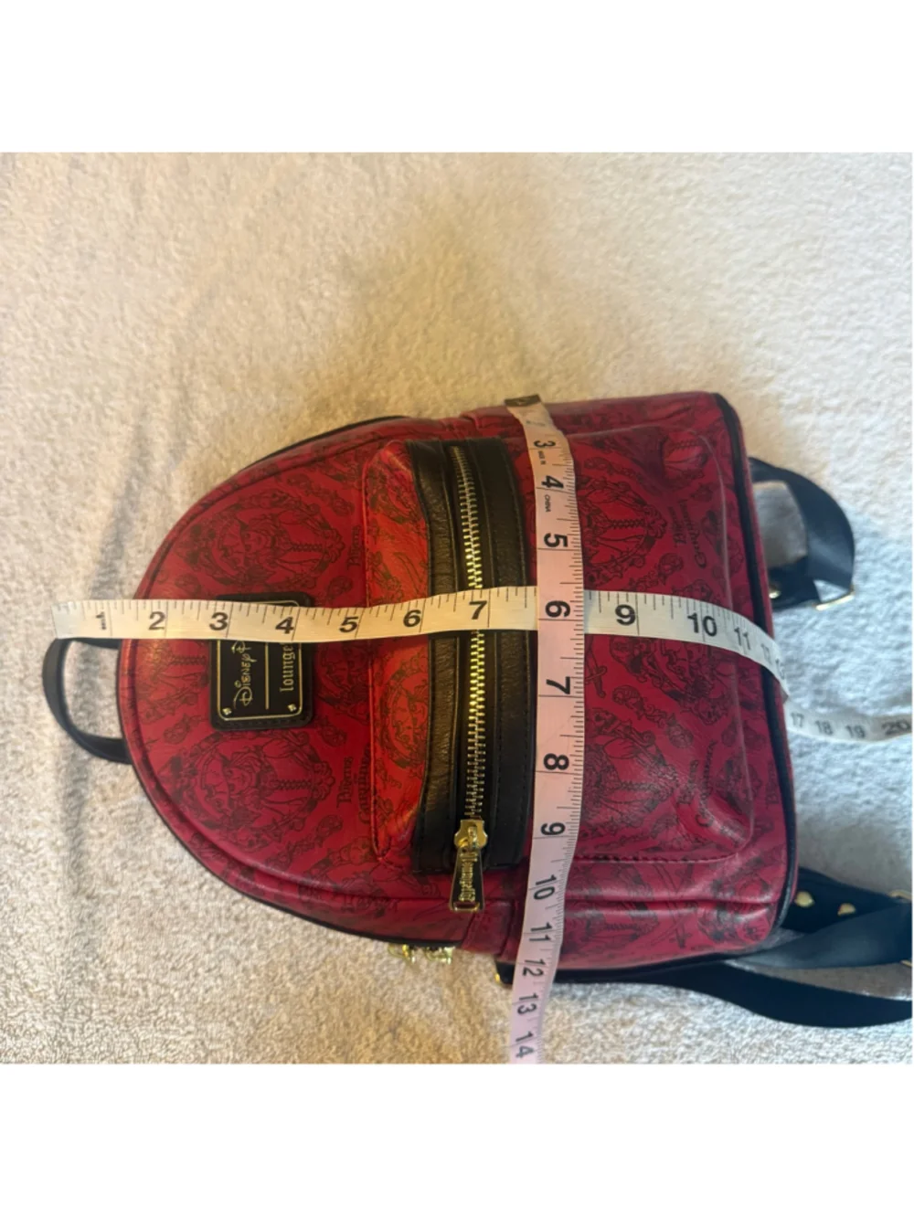 Disney Parks Loungefly Pirates of the Caribbean Red Mini Backpack Bag